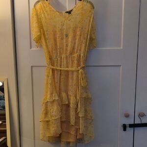 Simply Vera Vera Wang Yellow Floral Dress